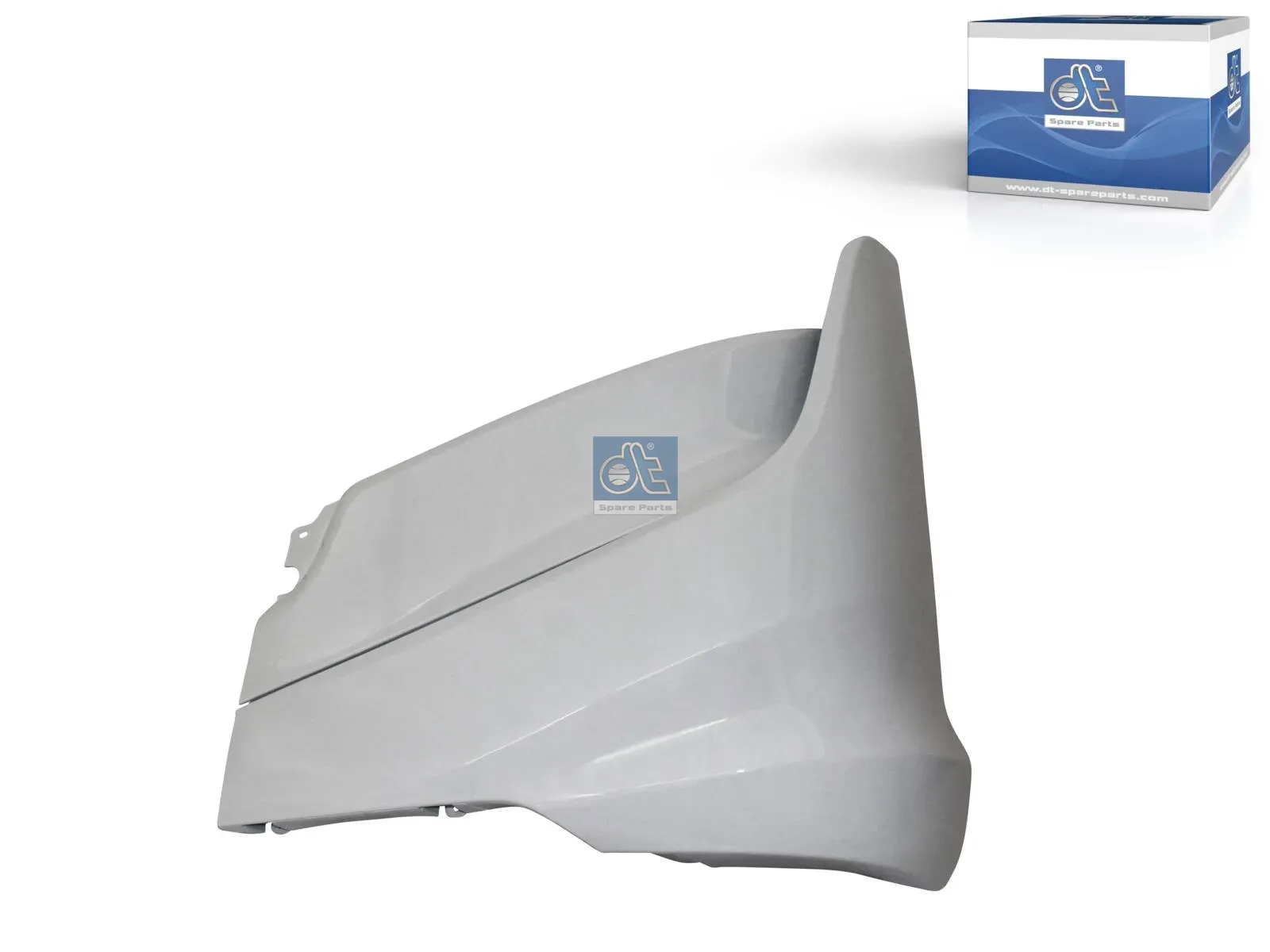 Bumper corner, front, left, white