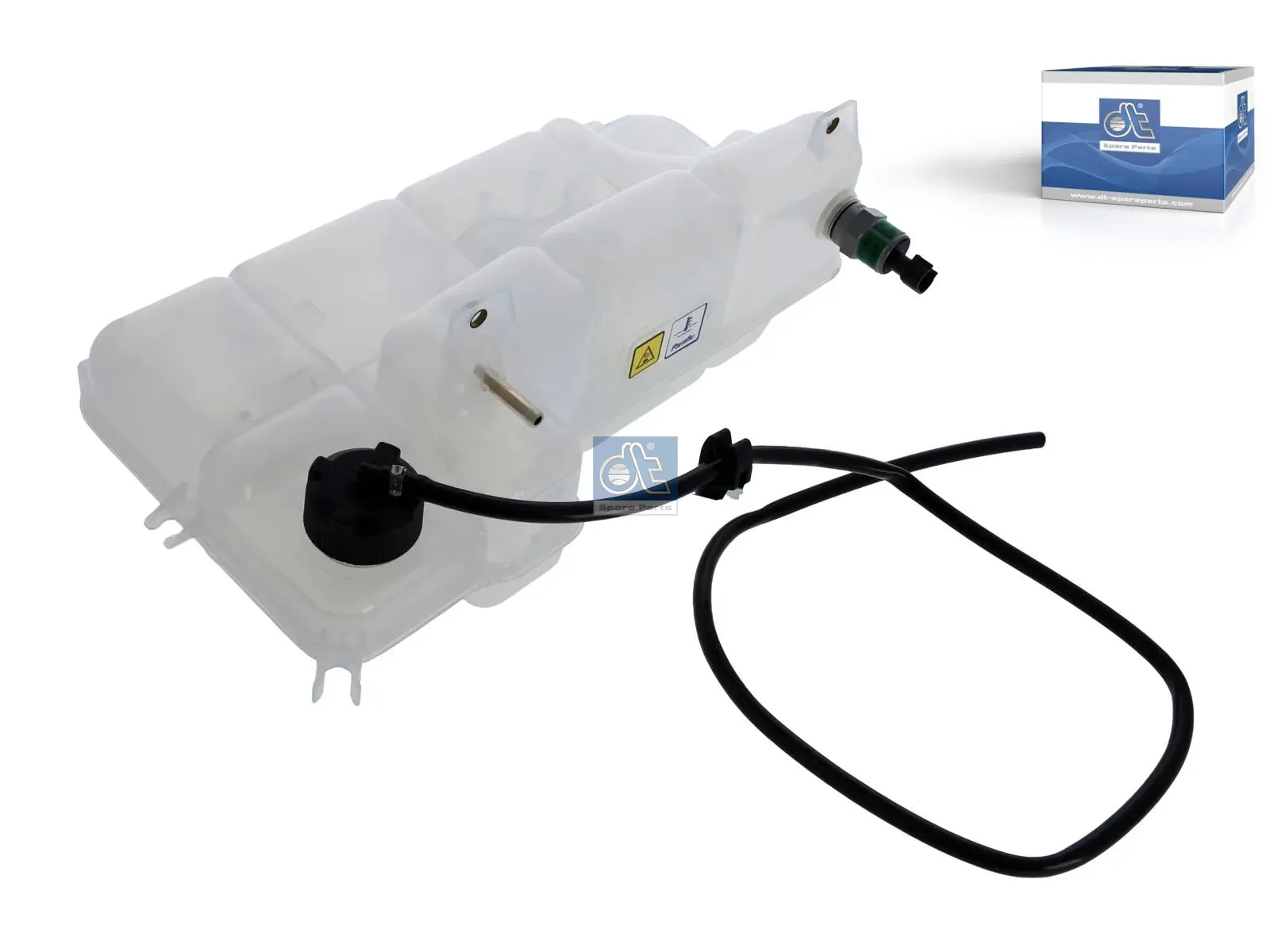 Expansion tank, with caps, with sensor