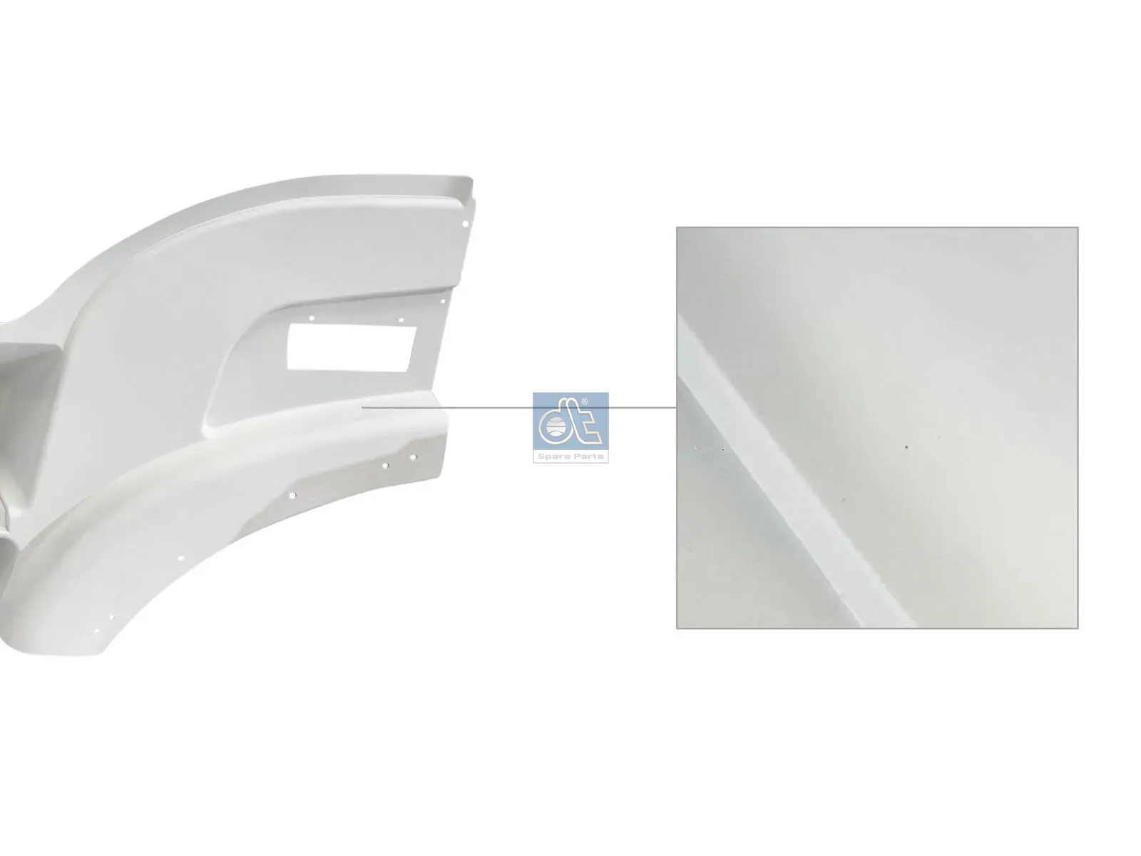 Caisson d'emmarchement, gauche, blanc