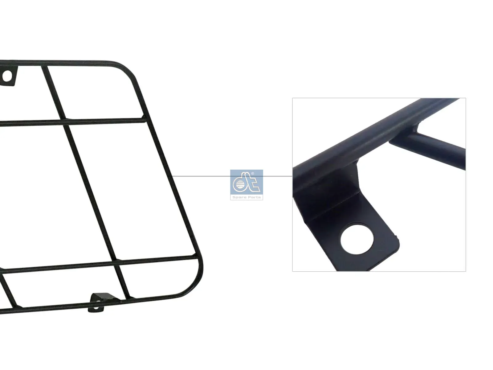 Covering grille, Headlamp, right