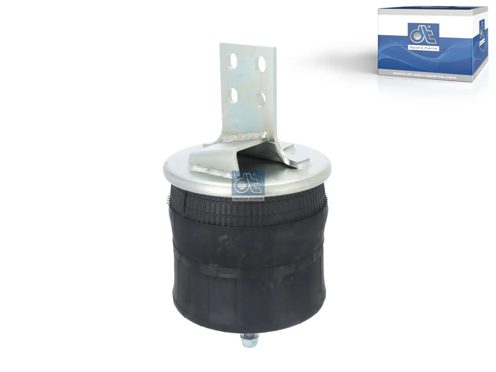 Air spring, with plastic piston