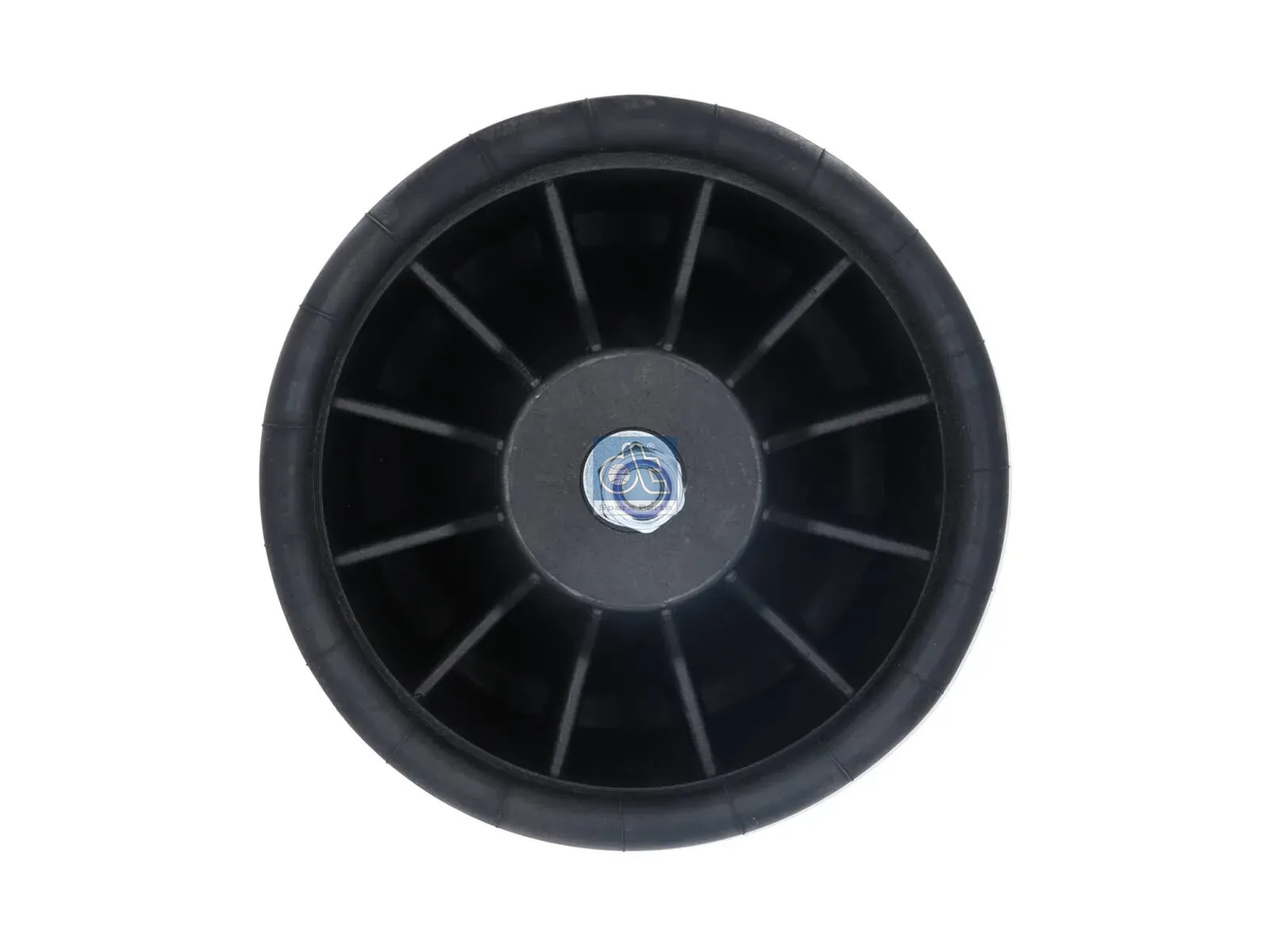 Air spring, with plastic piston