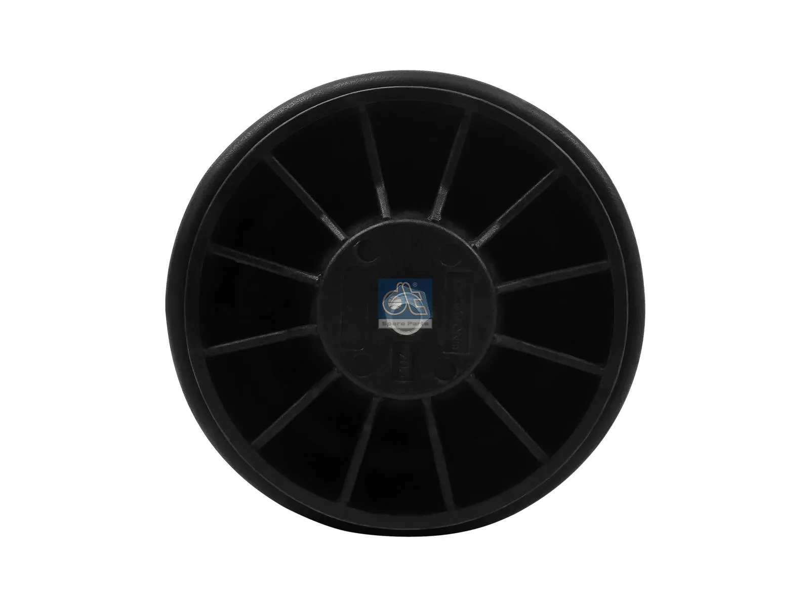 Air spring, with plastic piston