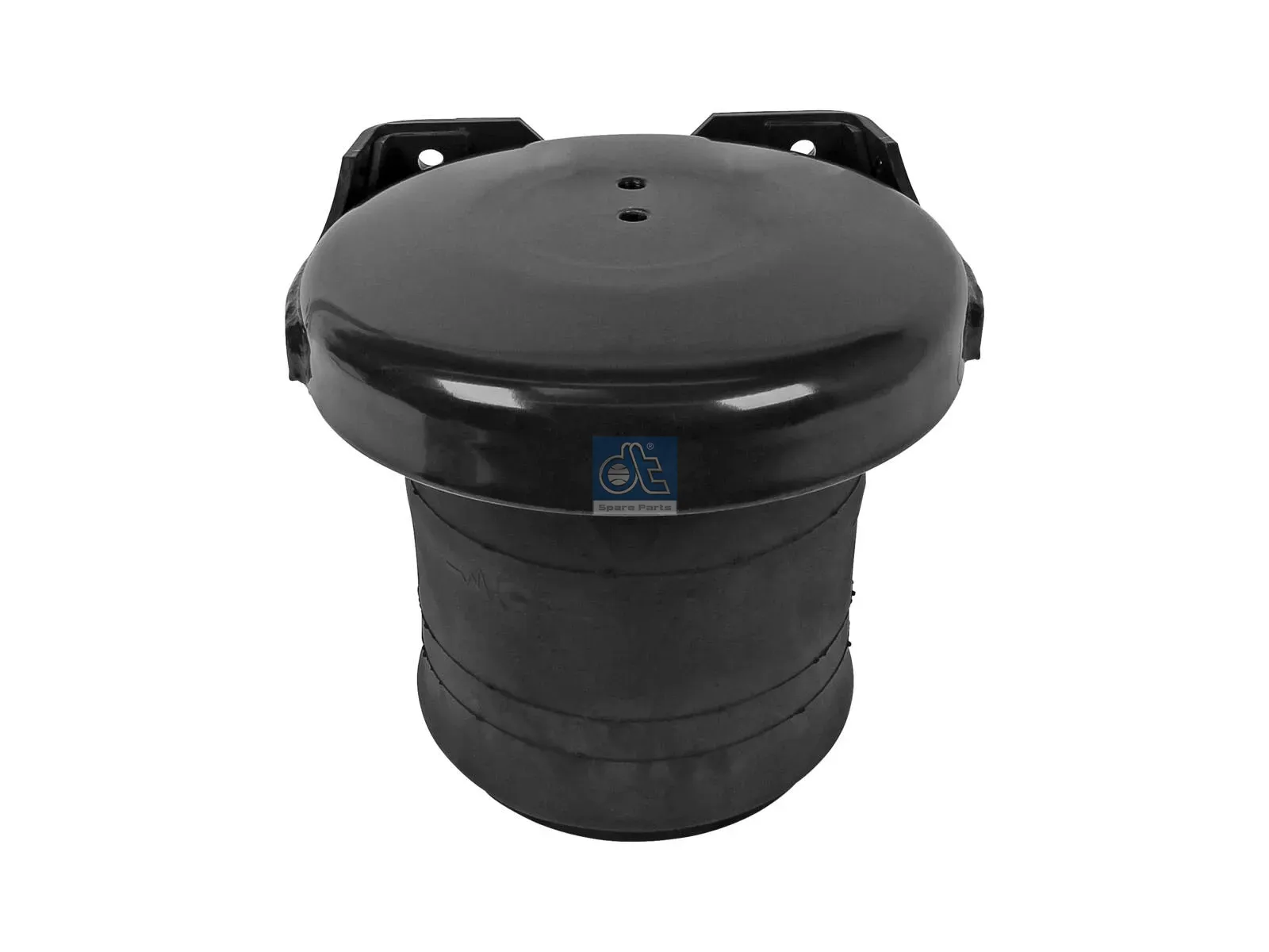 Air spring, with plastic piston