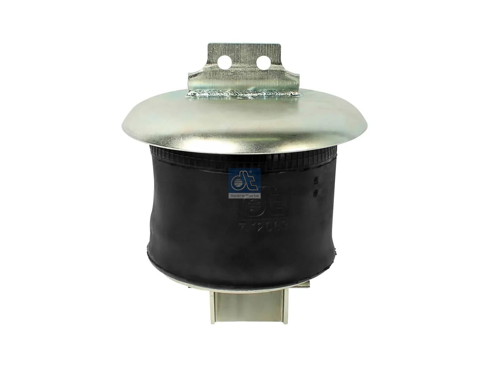 Air spring, with steel piston