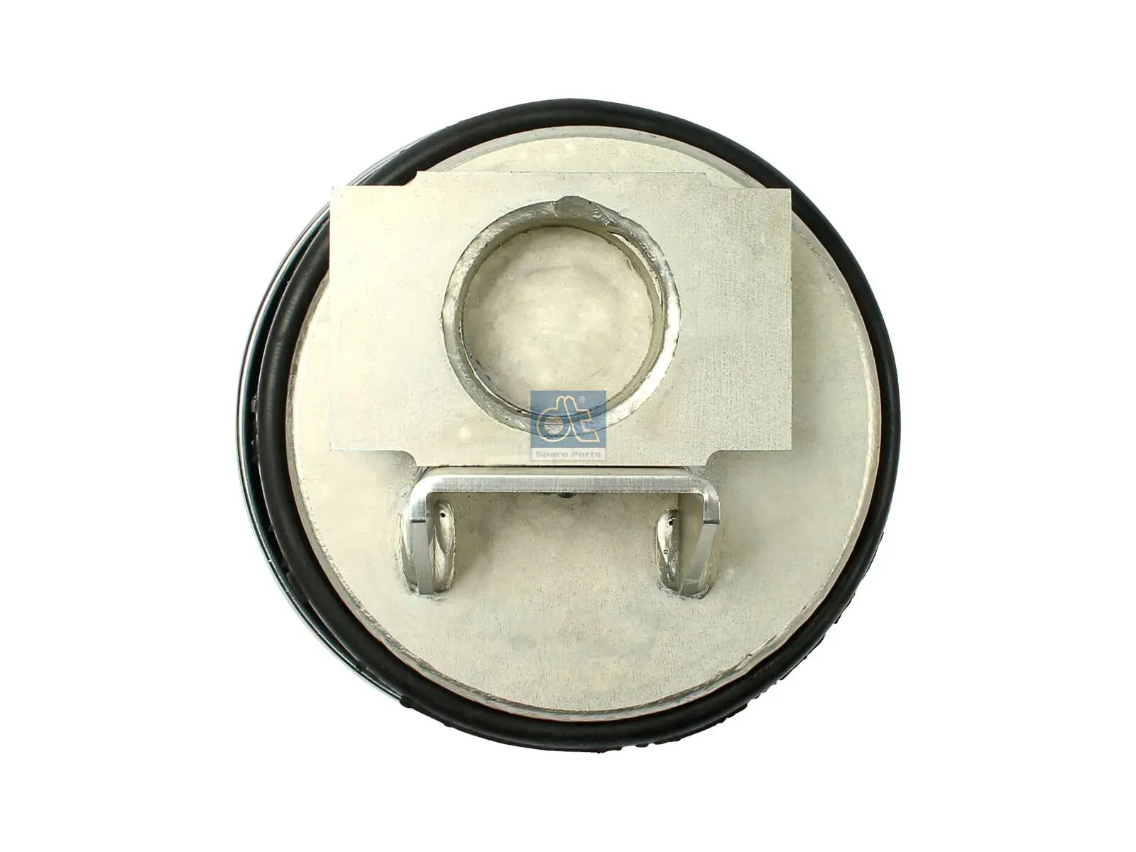 Air spring, with steel piston