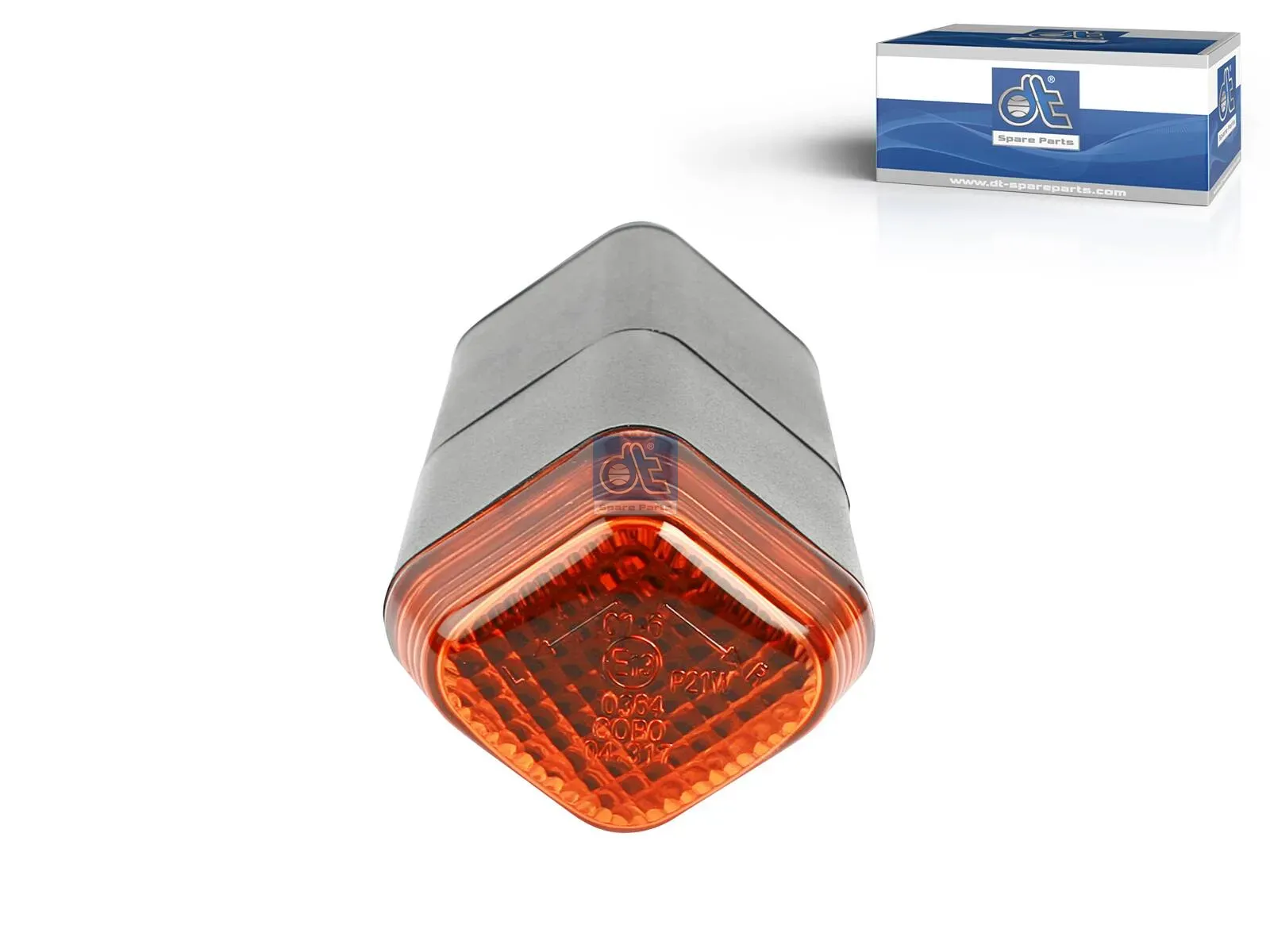 Richtingaanwijzerlamp, zijkant