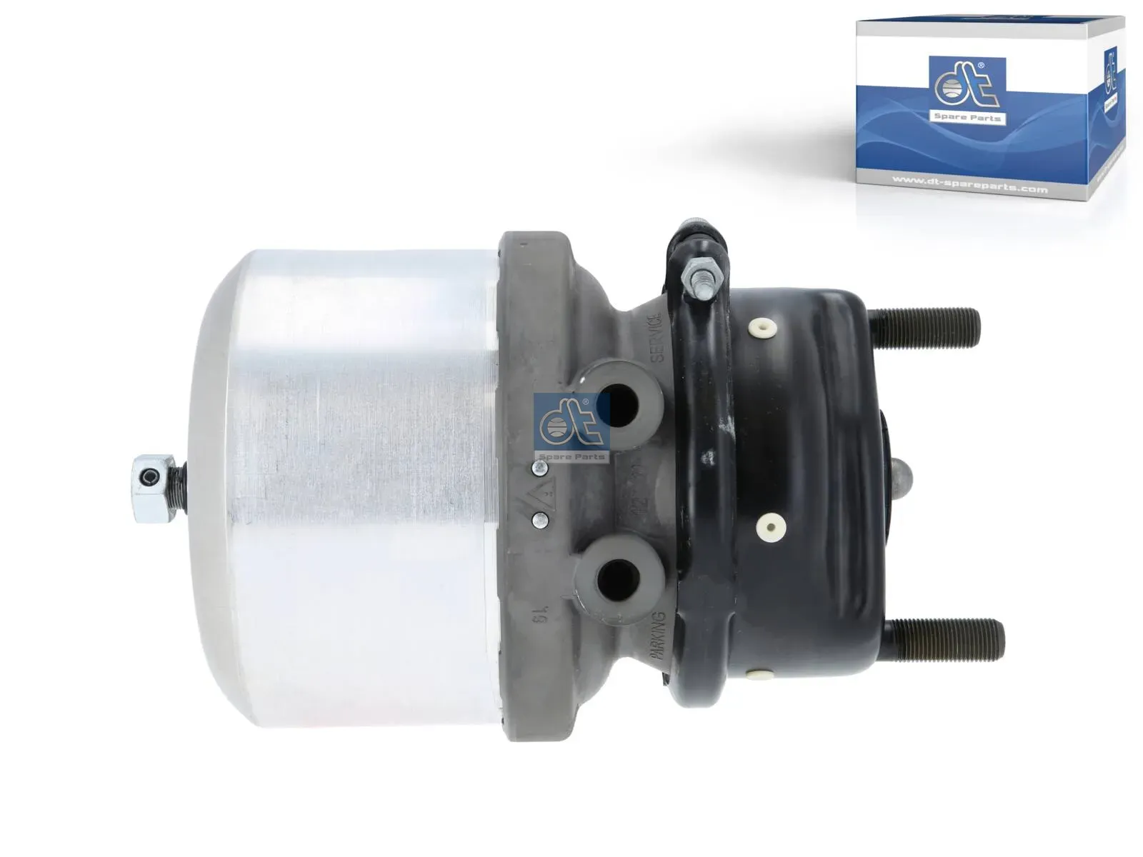 Spring brake cylinder, left