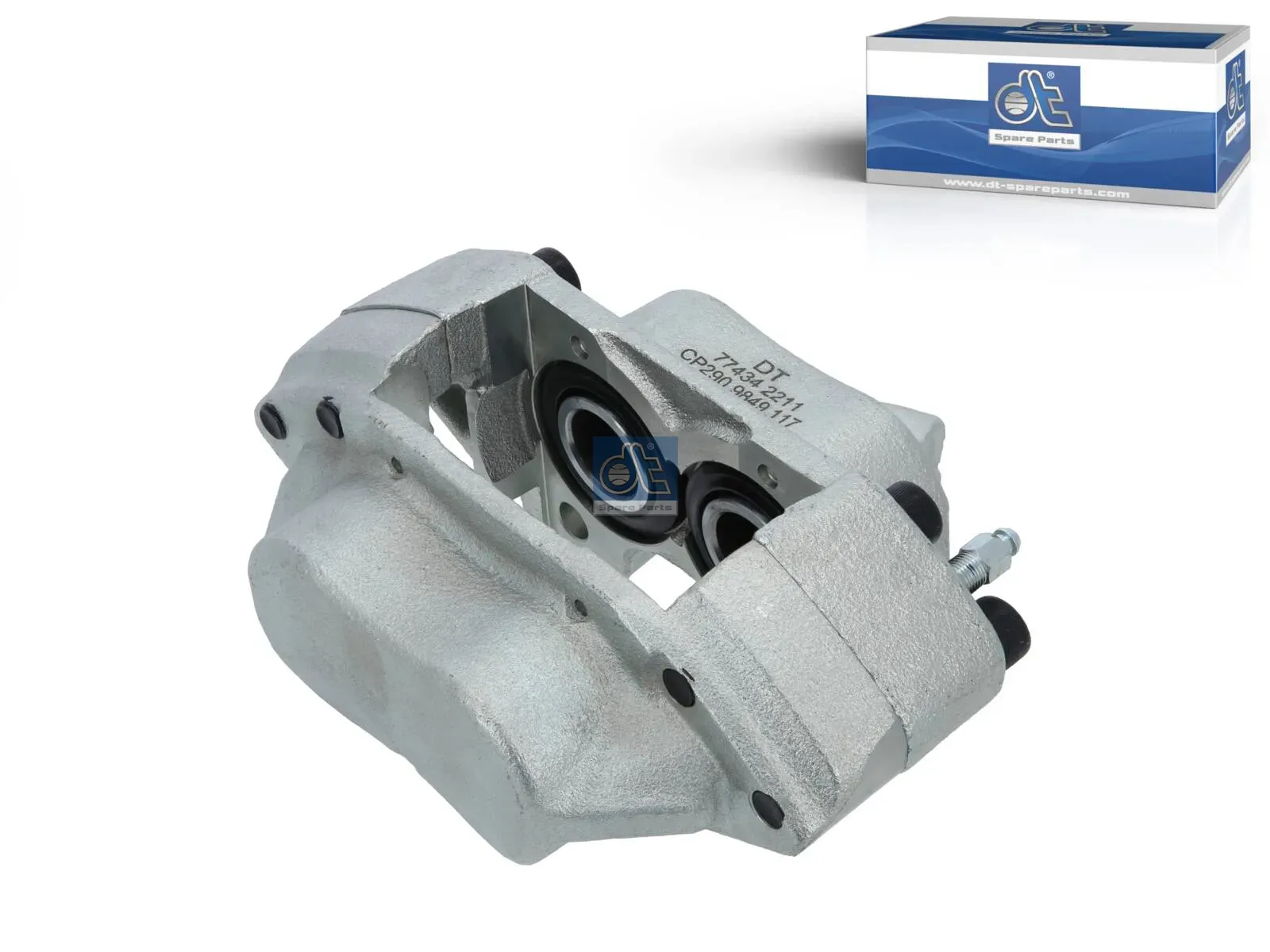Brake caliper, right, without thread