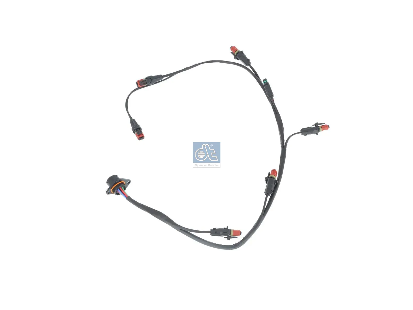 Cable harness, injection nozzle