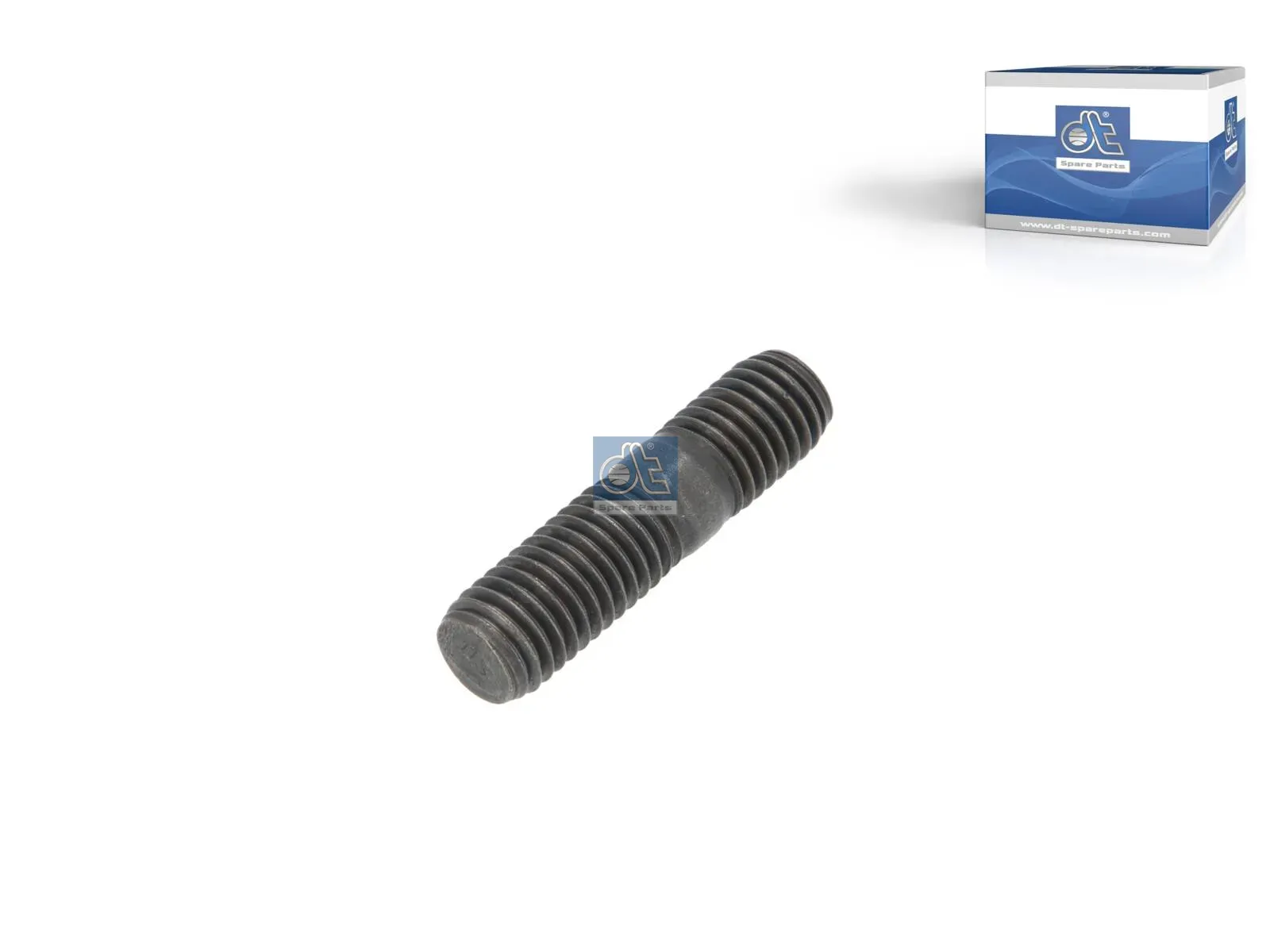 Threaded pin, turbocharger