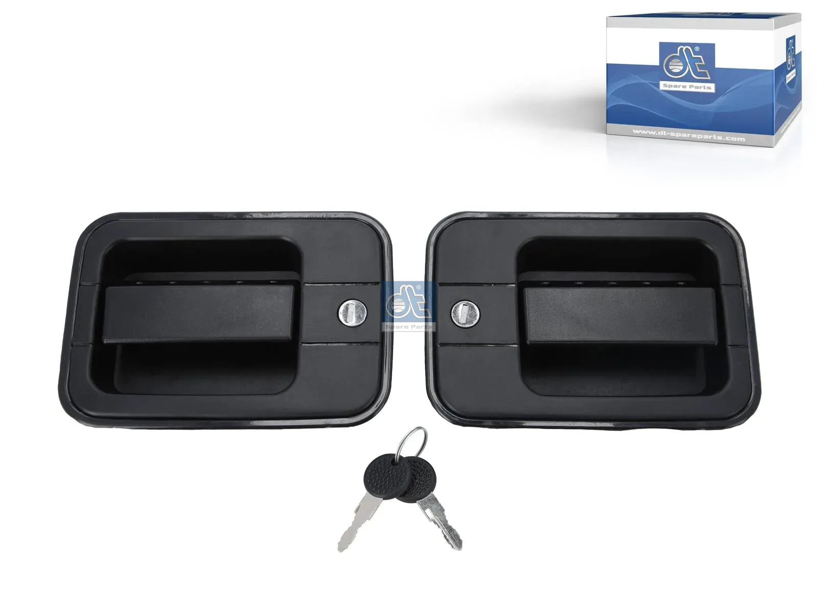 Outside door handle, kit, with lock cylinder and key