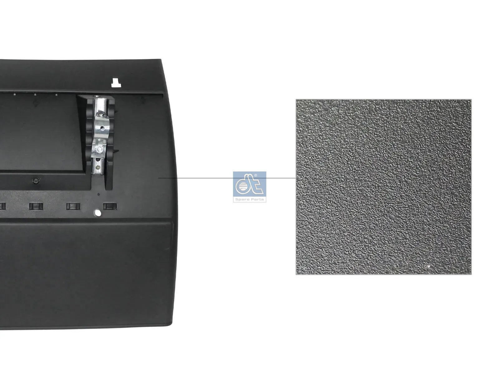 Fender, rear part, for vehicles without mudflaps