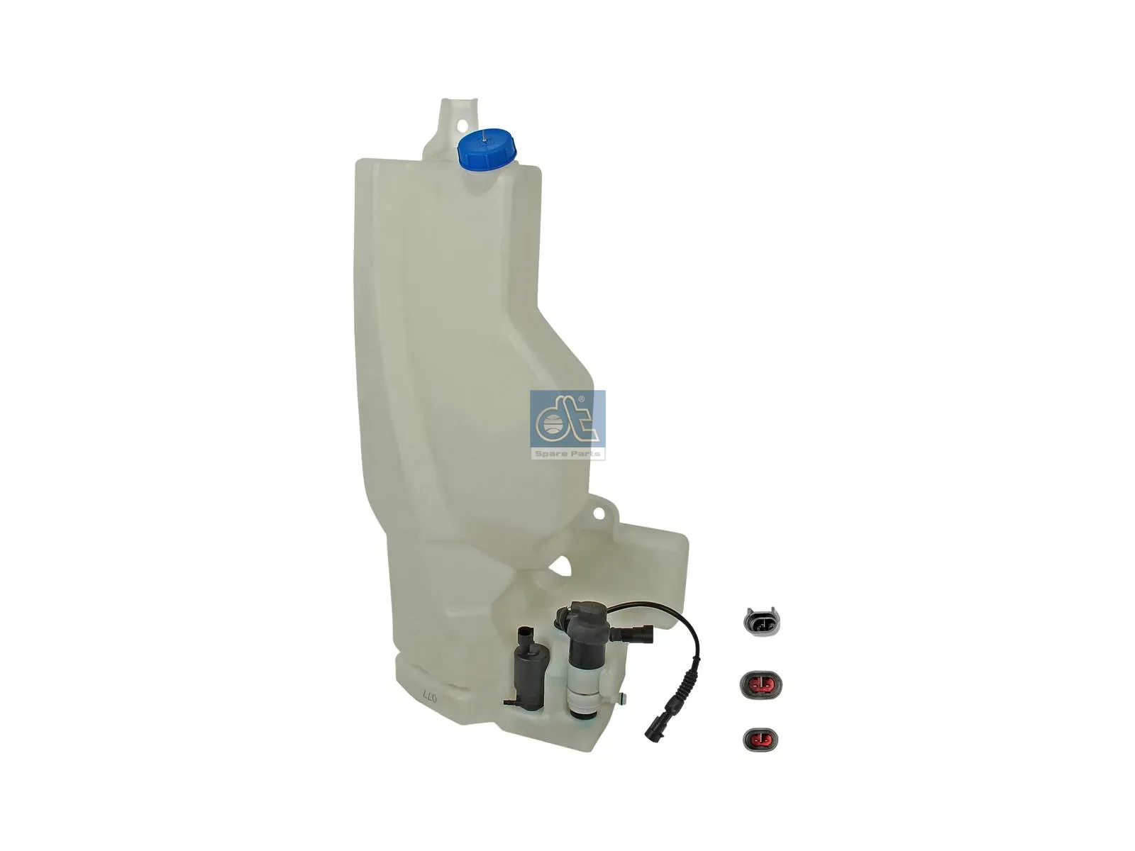 Water container, windscreen/headlight cleaning