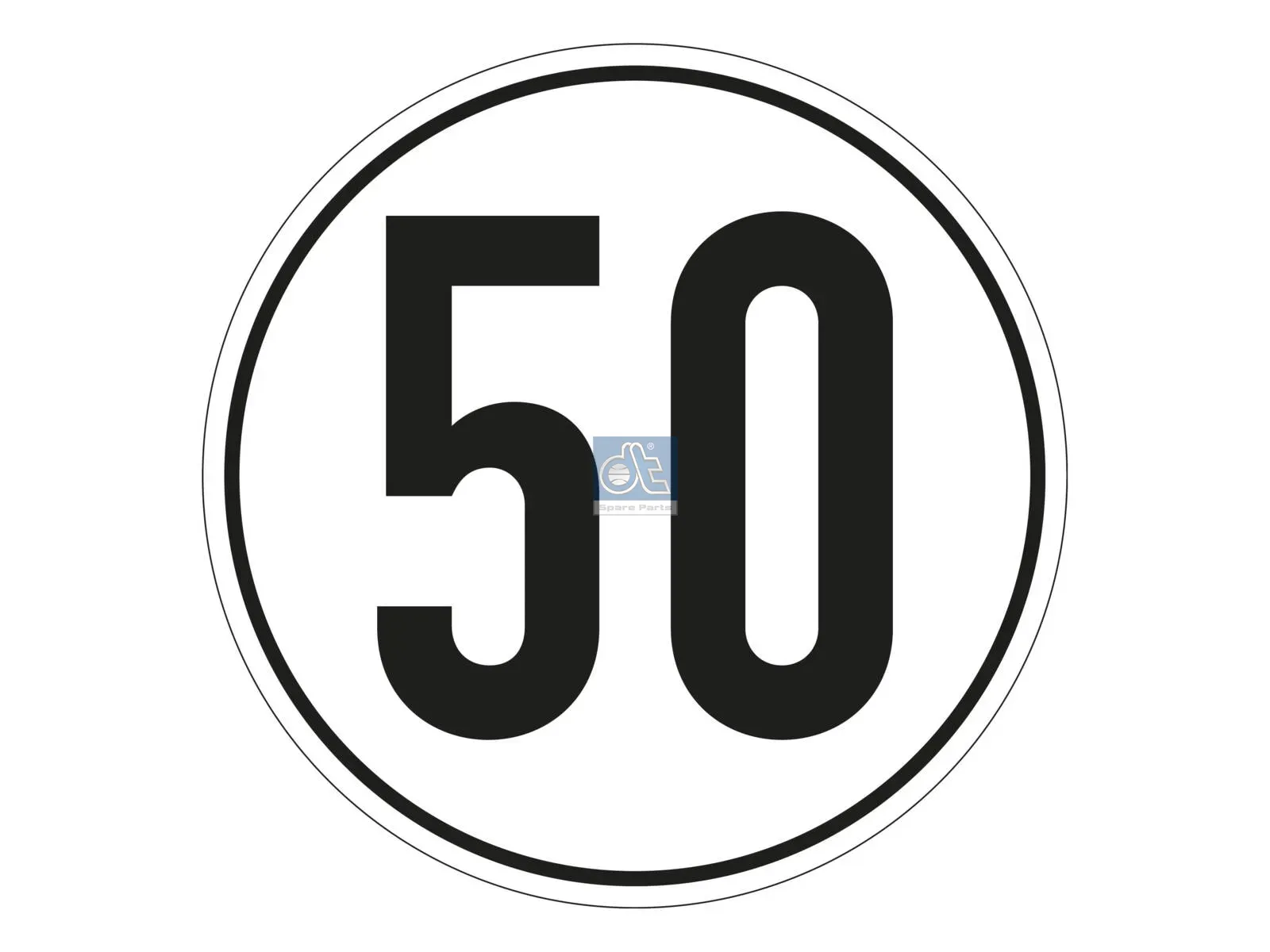 Señal de velocidad, auto-adhesivo
