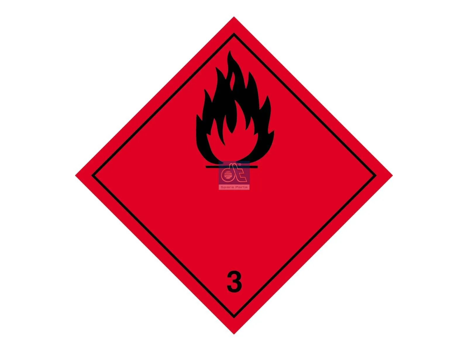 Hazard label, zelfklevend