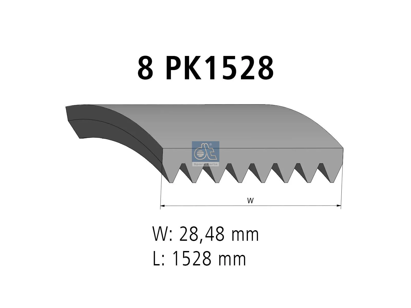 DIESEL TECHNIC | 4.80773 Multiribbed belt 