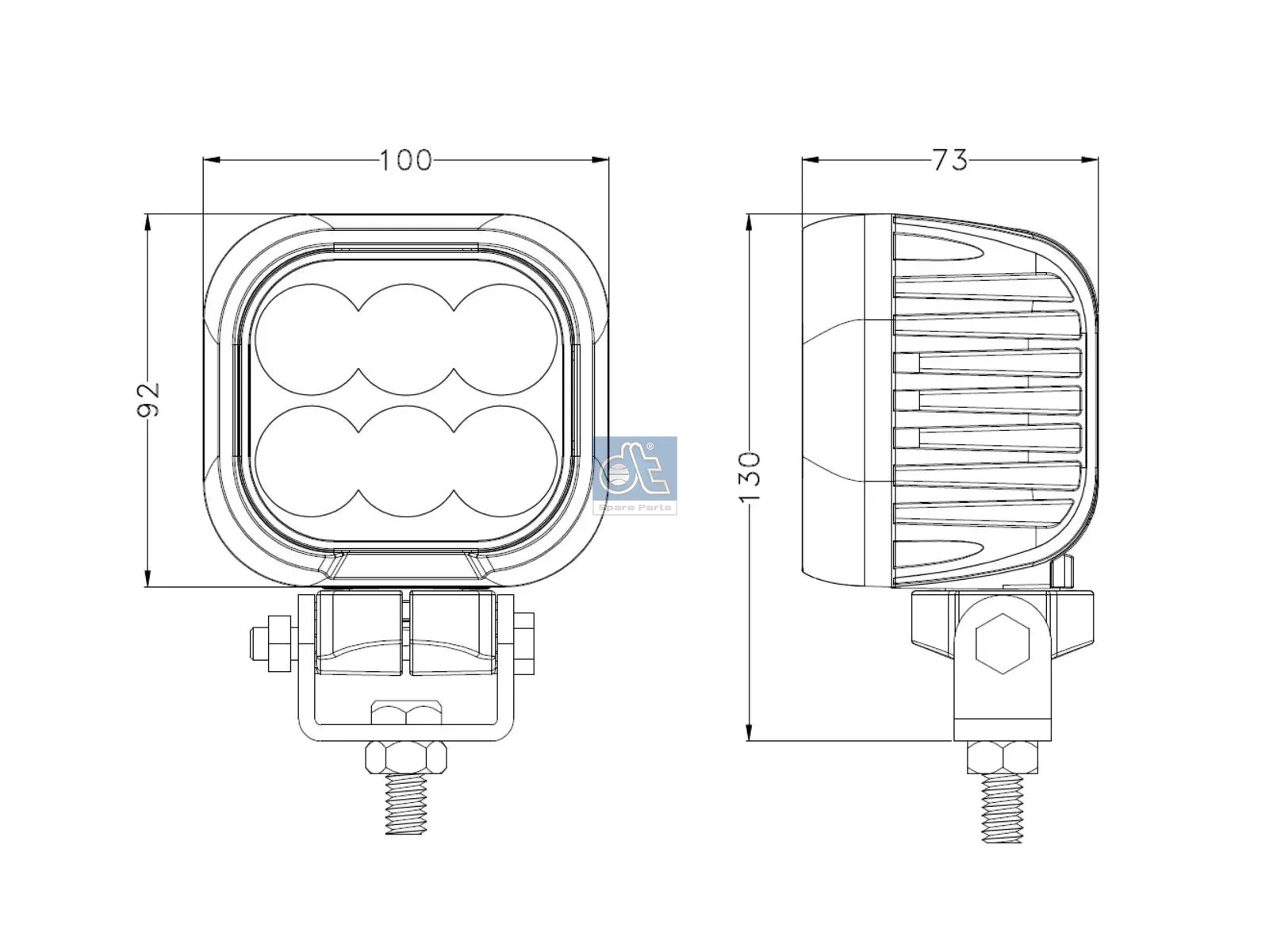 Phare de travail, LED