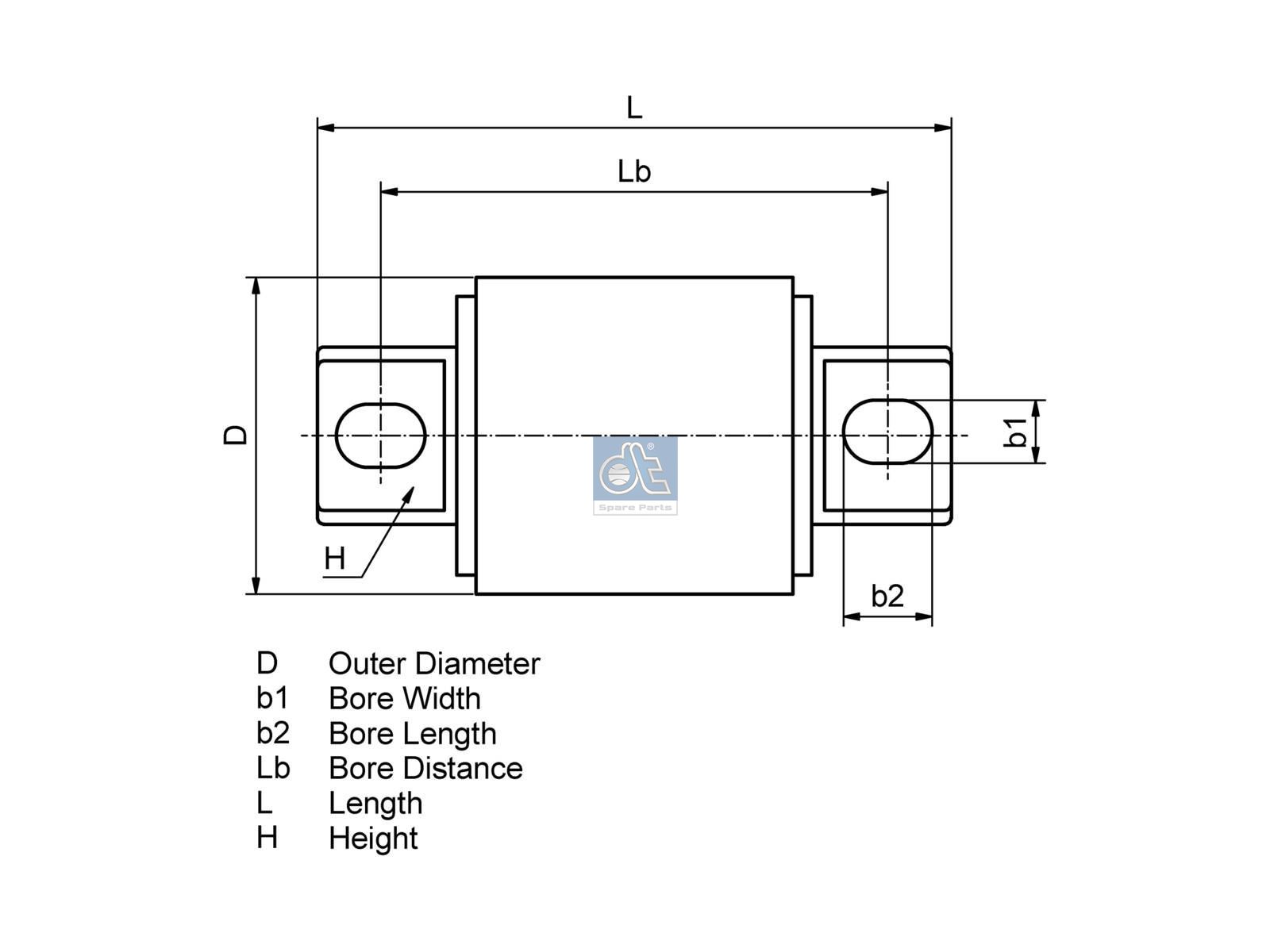 DIESEL TECHNIC | 2.96060 Bushing, v-stay