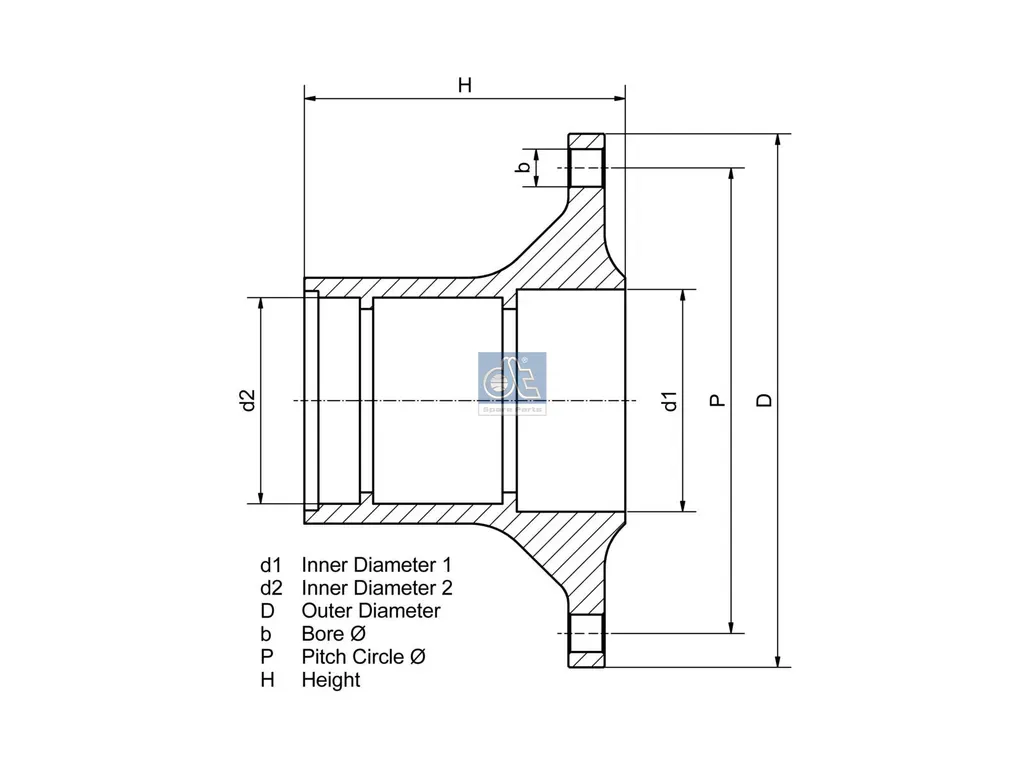 DIESEL TECHNIC 5.20172 Wheel hub, with bearing